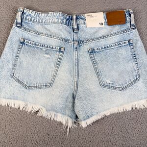 Aeropostale Aero Mom Shorts Womens 10 x 2.5 Acid Washed Non Stretch Distressed